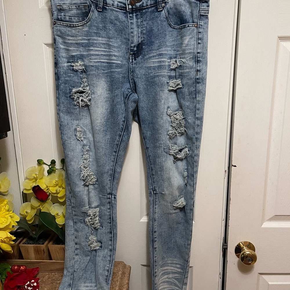 Supreme Blue Skinny Jeans